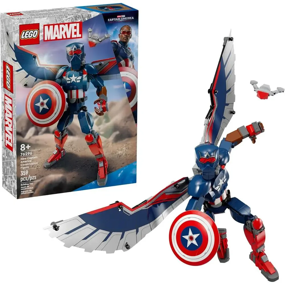 LEGO Marvel New Captain America Construction Figure - Buildable